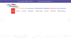 Desktop Screenshot of mariamontessorigurgaon.com